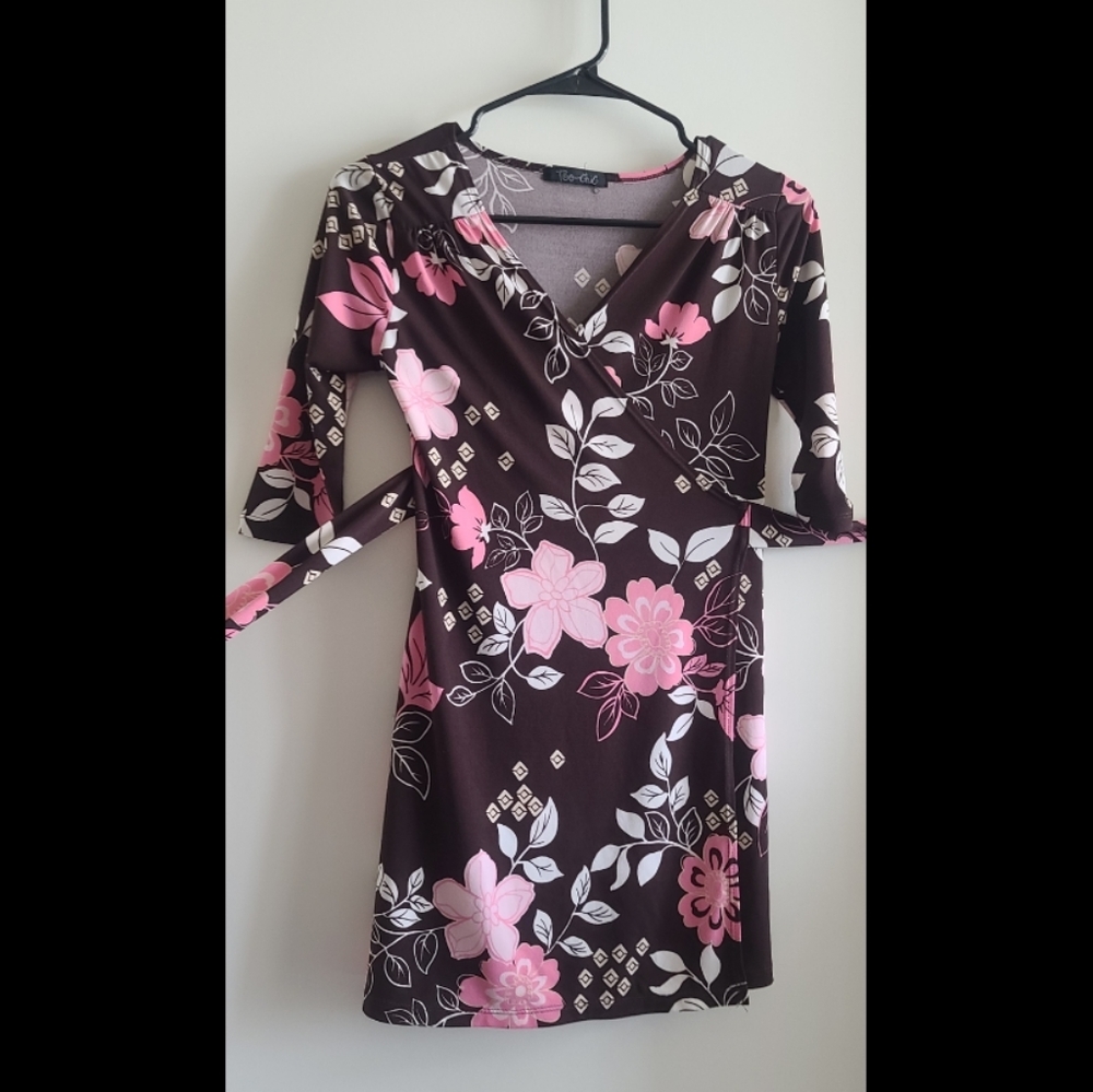 Faux wrap dress